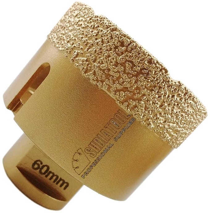 Vacuüm Gesoldeerde Diamantboor 60 mm voor Tegels Graniet en Steen M14