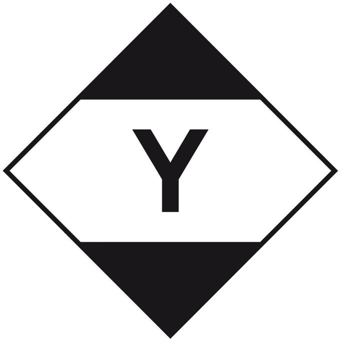 ADR sticker beperkte hoeveelheden met tekst 100 x 100 mm