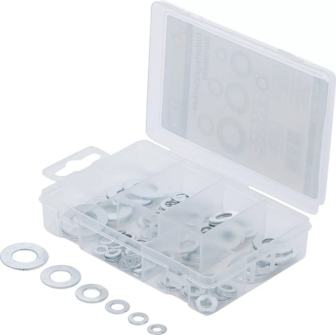 BGS Assortiment vulringen - Ø 4 - 12 mm (binnendiameter) - 130 delig