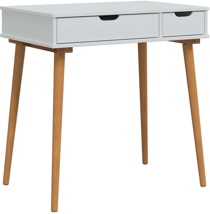 vidaXL - Kaptafel - FAUSKE - Wit - 76 - x - 50 - x - 78 - cm