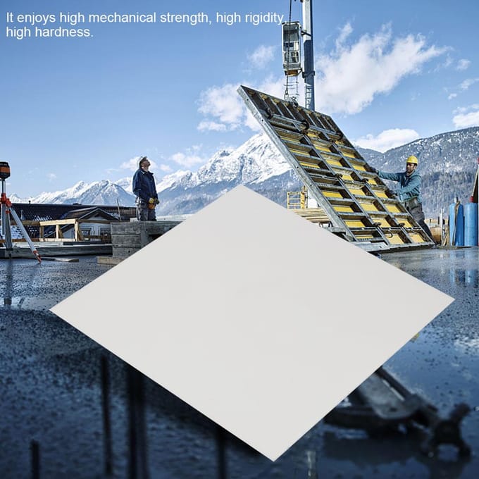 2x300x300mm Witte Polyoxymethyleen Plaat POM Technische Kunststof Plaat white