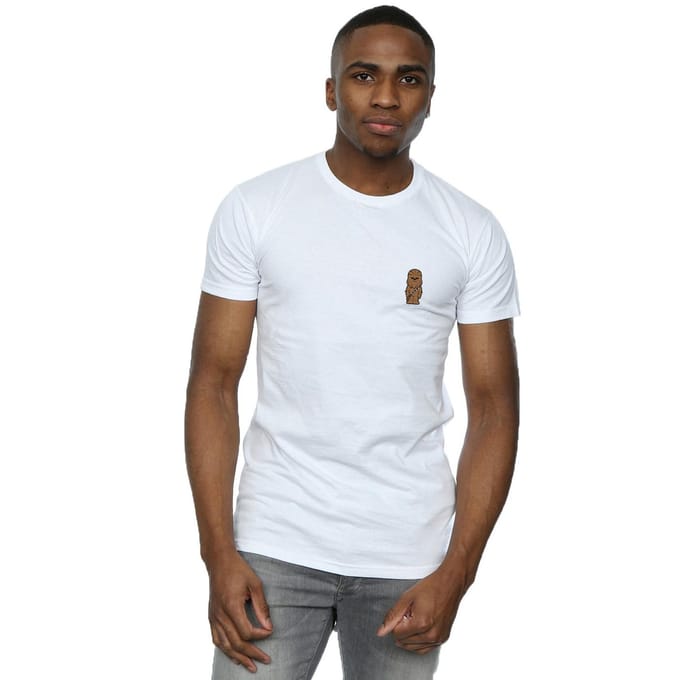 Star Wars Heren Chewbacca Chest Print T-Shirt (Wit)