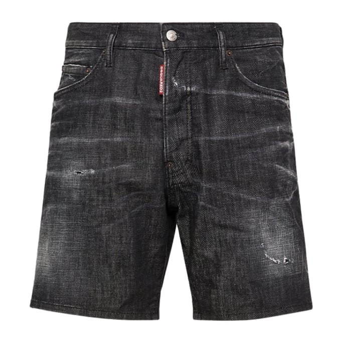Dsquared2 Marine Bermuda Denim Zwarte Shorts