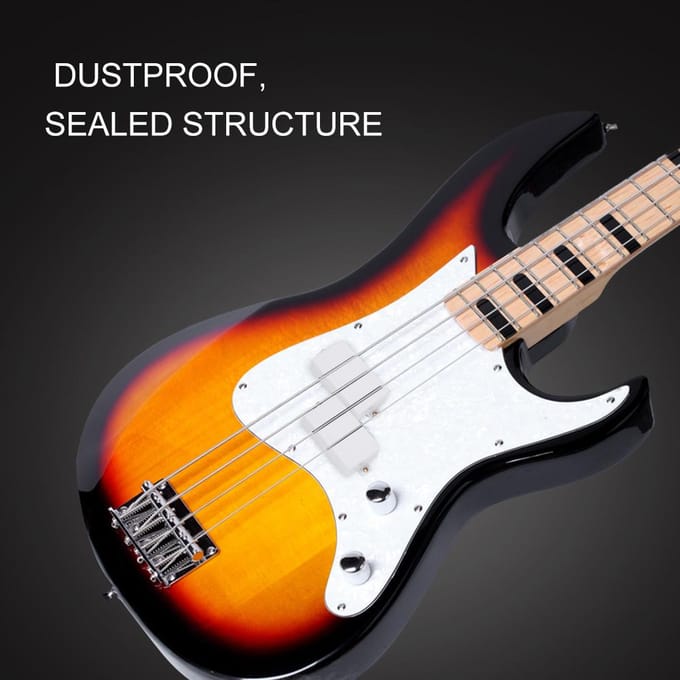 2 stuks elektrische gitaar humbucker pickup covers verzegelde gitaar vervangingsonderdelen (Wit) wit