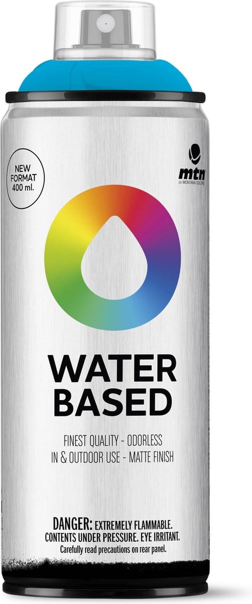 MTN Water Based Spuitbus - verf op waterbasis - RV-217 Avatar Blue - 400ml