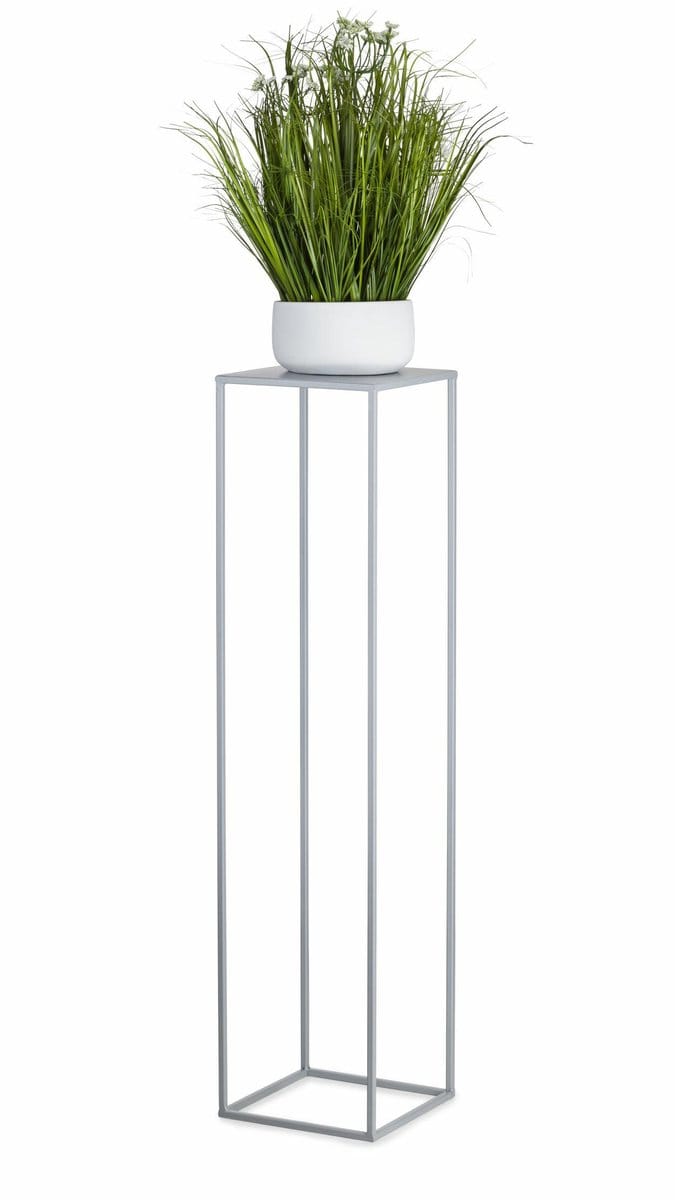 HowHomely - Staande Plantenstandaard - 100 cm - Gołębio Grijs - Modern Metaal