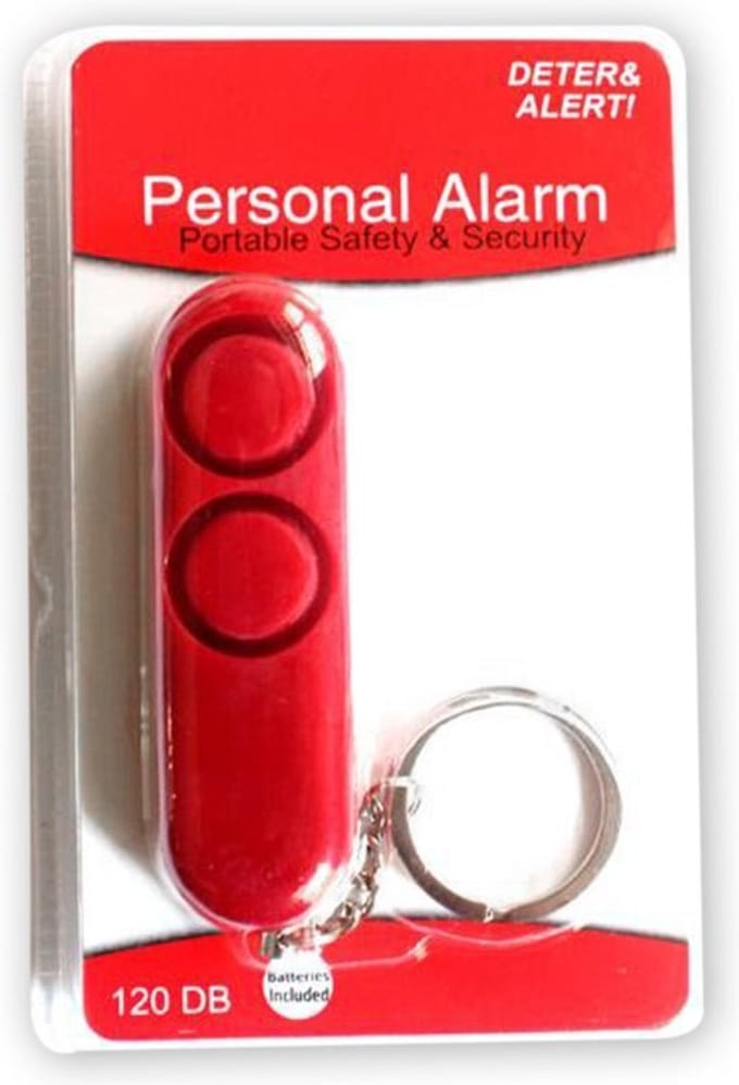 Alarm Sleutelhanger Zelfverdediging - 120dB Persoonlijk Alarm - Rood