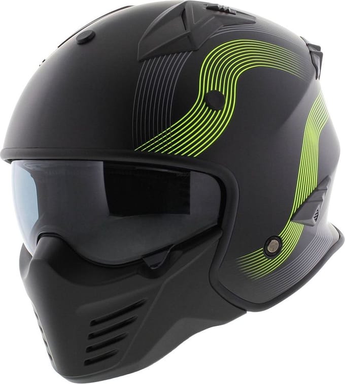 Helm Vito Bruzano - Kleur Mat Zwart Fluor - Maat XXL