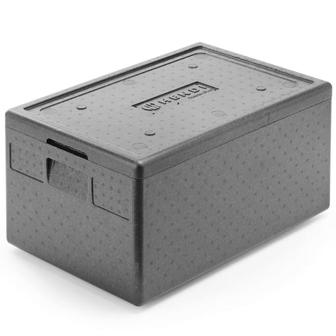 Hendi Kitchen Line - Thermische Container - 46L - 600x400x320mm - Zwarte Piocelane