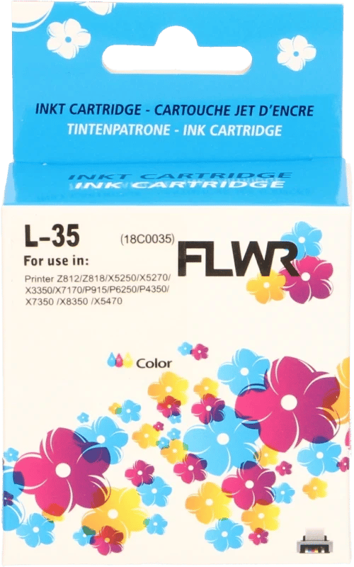 FLWR - Cartridges / Lexmark 35XL / kleur / Geschikt voor Lexmark