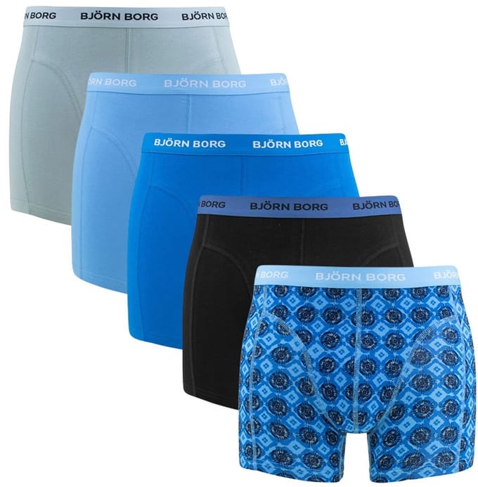 Björn Borg heren cotton stretch 5P boxers basic print multi VII