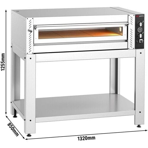 GGM Gastro Elektro Pizzaofen - 6x 30cm (Breit) - Manuell - inkl. Untergestell