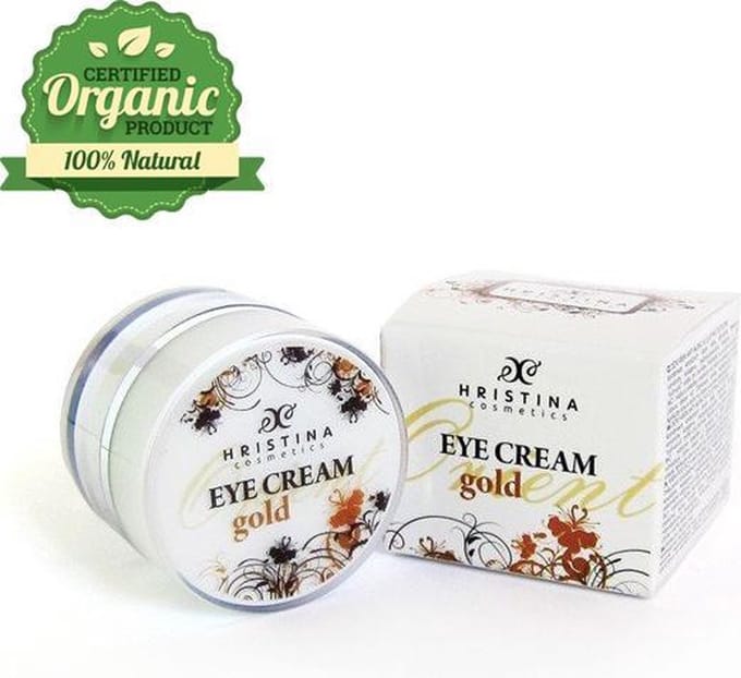 Gold Verstevigende Bio Anti-Age Oogcrème - Met Elastine & Vitamine A - 25ml