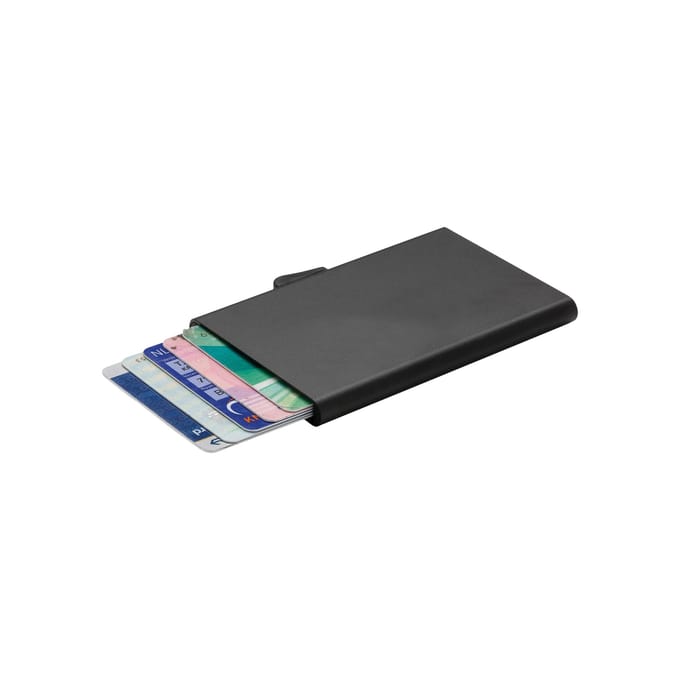 C-Secure Aluminium RFID-blokkerende kaarthouder One Size zwart