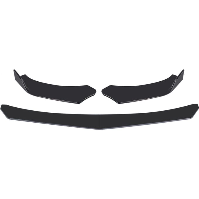 Kit de séparateur de lèvre de pare-chocs avant de voiture en ABS 4 pièces noir