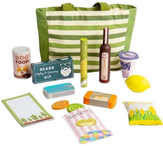 BigJigs houten speelgoed boodschappen speelset - winkelset voor kinderen.