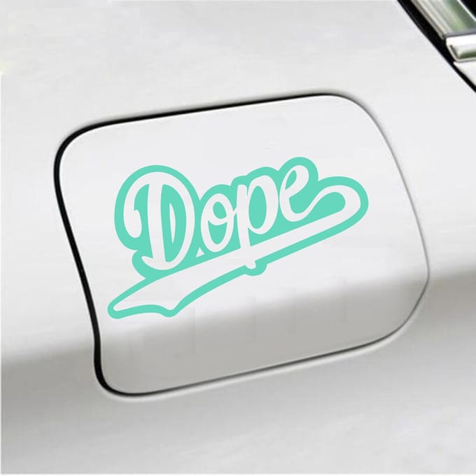 Bumpersticker - Dope - 10 X 18 - Mint