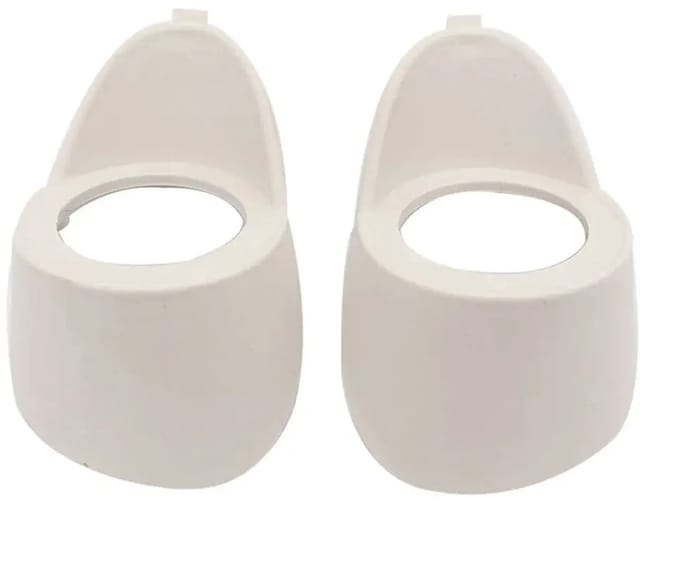 2 Stuks Plastic Auto Audio A-stijl Tweeter Speaker Beugel Adapter Ring, 2,5 Inch Wit Spacer Montage voor DIY Sound System Upgrade