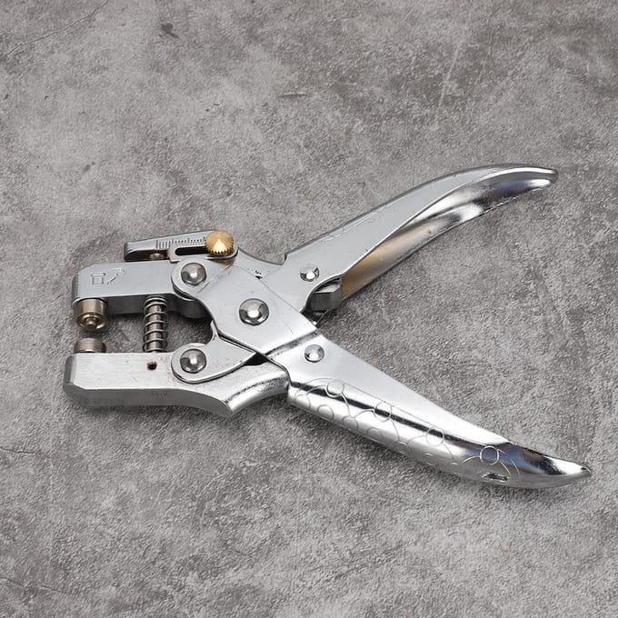 Multifunctionele Pons Tang Zilver 60# Staal Gegalvaniseerd Oogje Gat Pons Gereedschap white