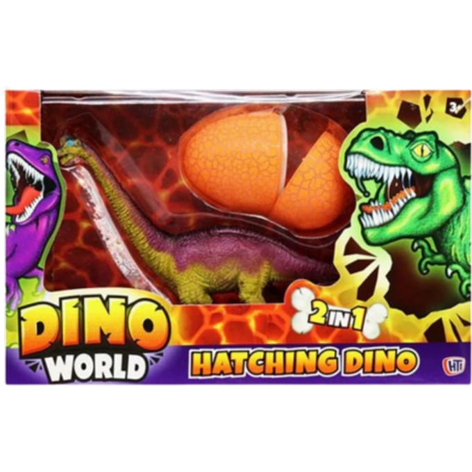 Dino World 2 in 1 Hatching Dinosaur Assorted