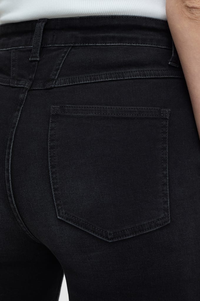 Closed Hi-sun Jeans Dark Grey Größe: W25L32 | Ausgestellte Hosen Outlet | Damen | Grau