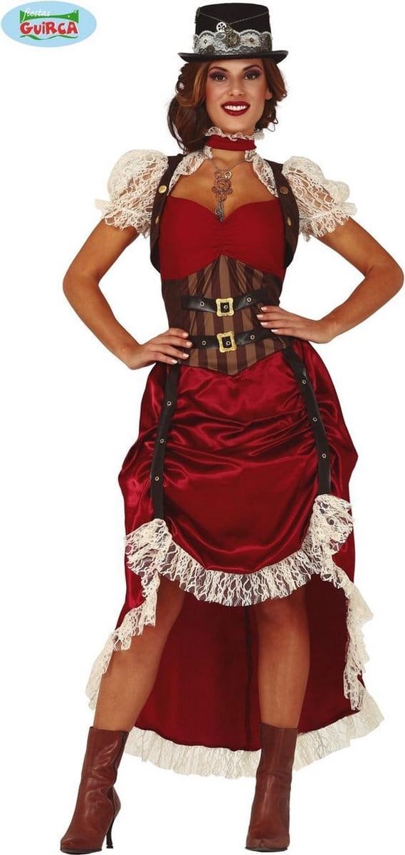 Steampunk Jurk Eliza Dames - Maat M