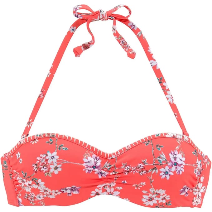 Bikini Lascana Bandeau zwempak topje Ditsy