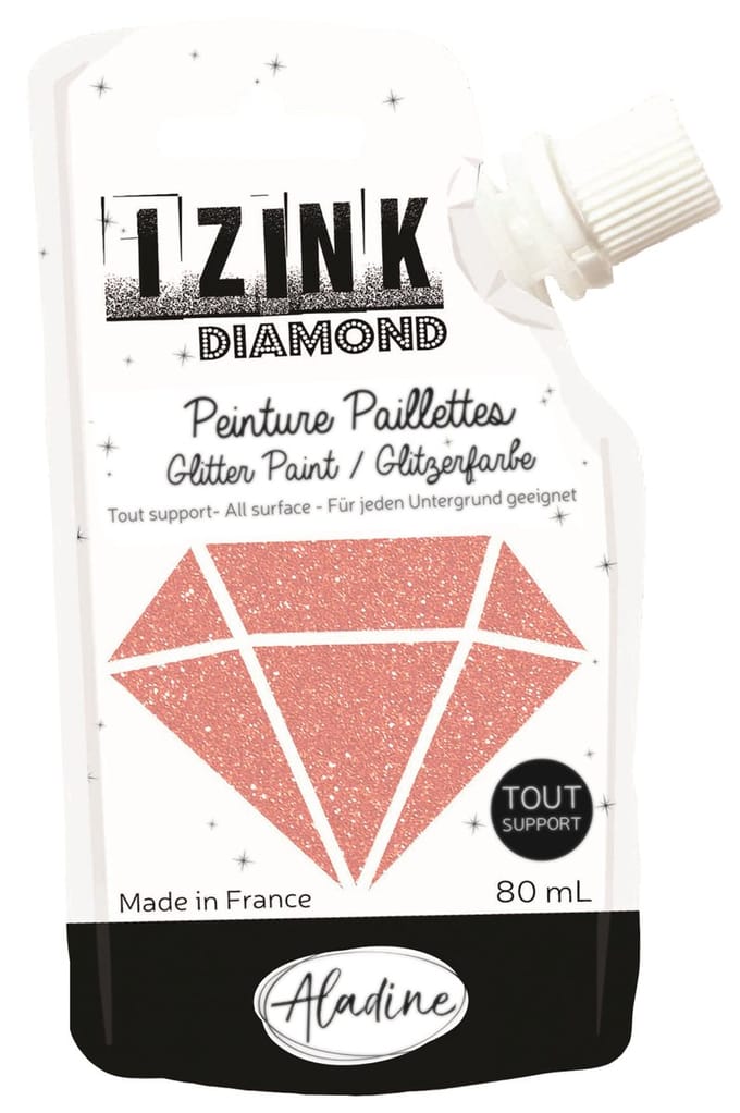 Poederroze Glitterverf Izink Diamond