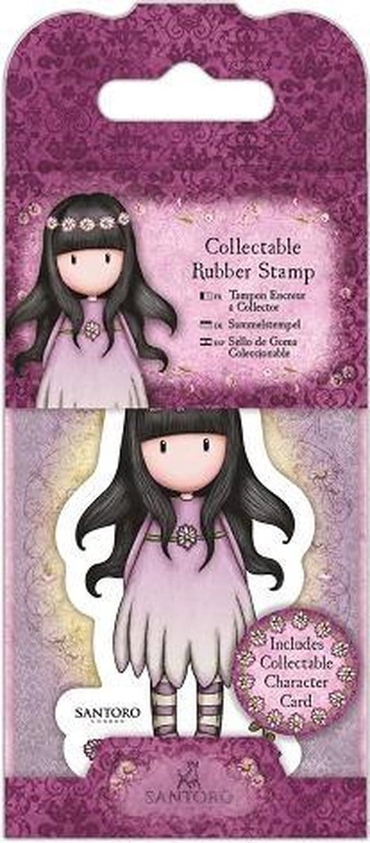 Gorjuss: Collectable Mini Rubber Stamp - Santoro - No. 25 Oops-A-Daisy (GOR 907405)