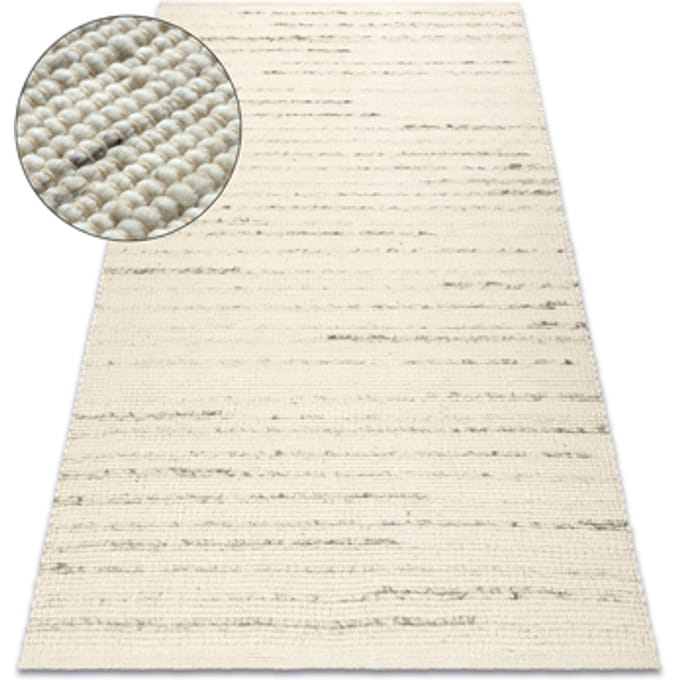 Kleden Rugsx NEPAL 2100 wit / naturel grijs tapijt 60x100 cm