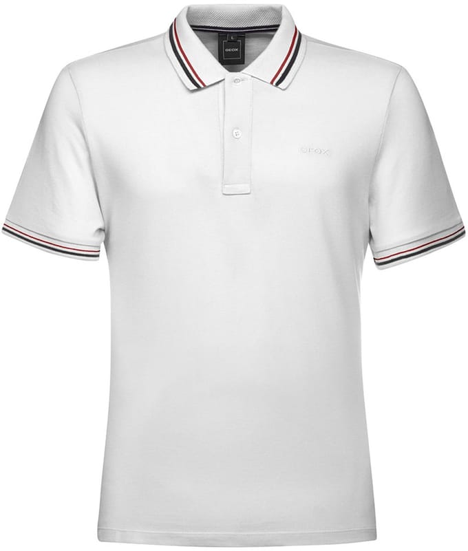 Geox Piquet 3 Korte Mouw Poloshirt Wit L Man