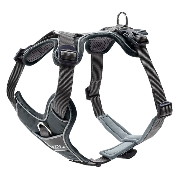 Hunter Harnas Divo Grijs&Grijs - Hondentuig - M 56-73 Cm