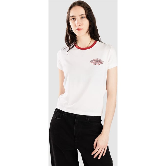 Dickies Plainville Ringer T-Shirt wit
