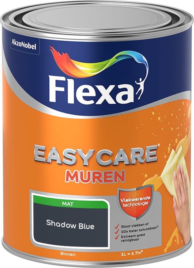 Flexa - Easycare Muren - Shadow Blue - Mengverf - 1 L