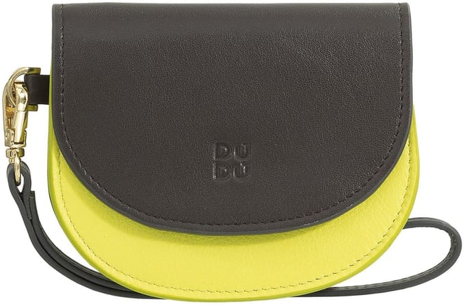 DuDu Madagascar Creditcardhouder Leder 11 cm - 5 Sleuven - citrus yellow