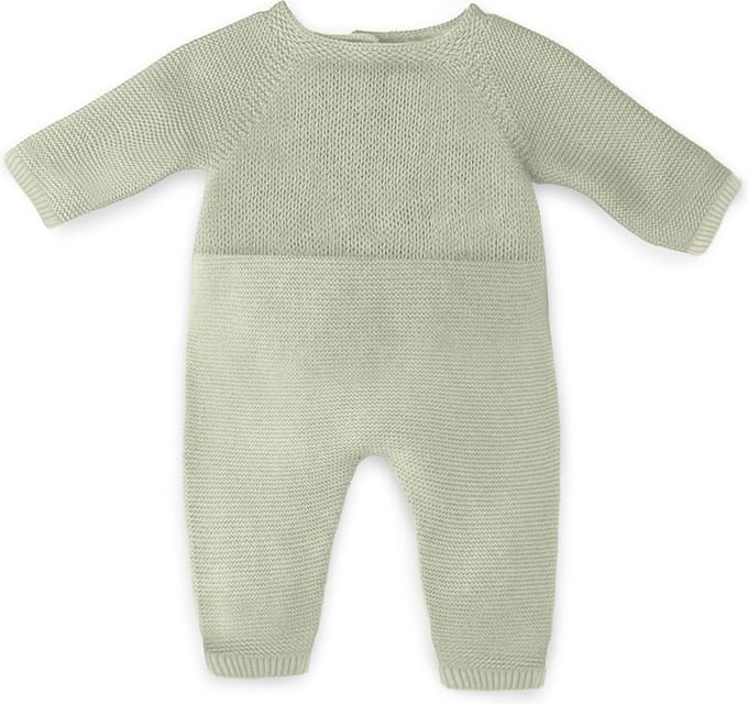ML Poppen: PYJAMA GEBREID groen 32cm, eco en gerecycleerd, op kleerhanger, 3+