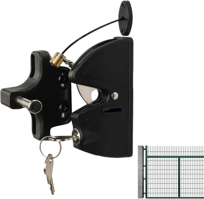 Heksluiting Vergrendeling - Automatische Grendel - Buiten Beveiligen - Extra Sterke Hardware - 12x12x7 cm