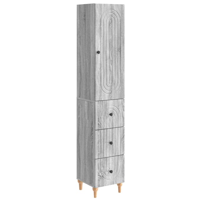 vidaXL - Kast - Set - 2 - st - Bewerkt - hout