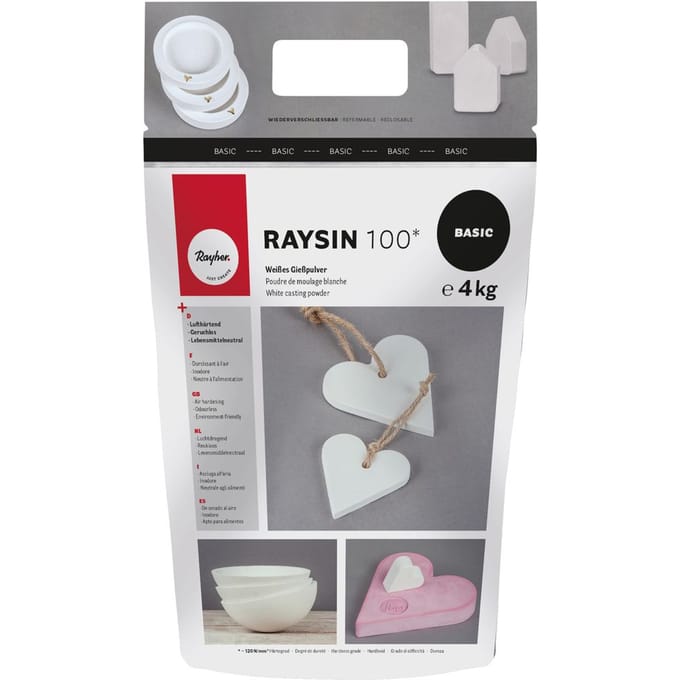 Gietpoeder "Raysin 100", wit - 4 kg