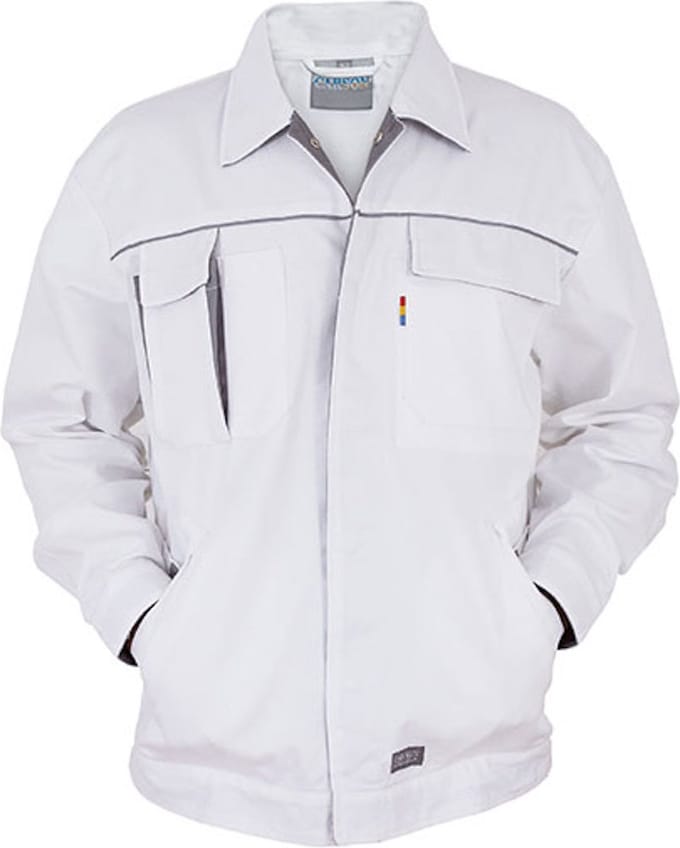 Carson Workwear 'Contrast' Jacket Werkjas White - 64