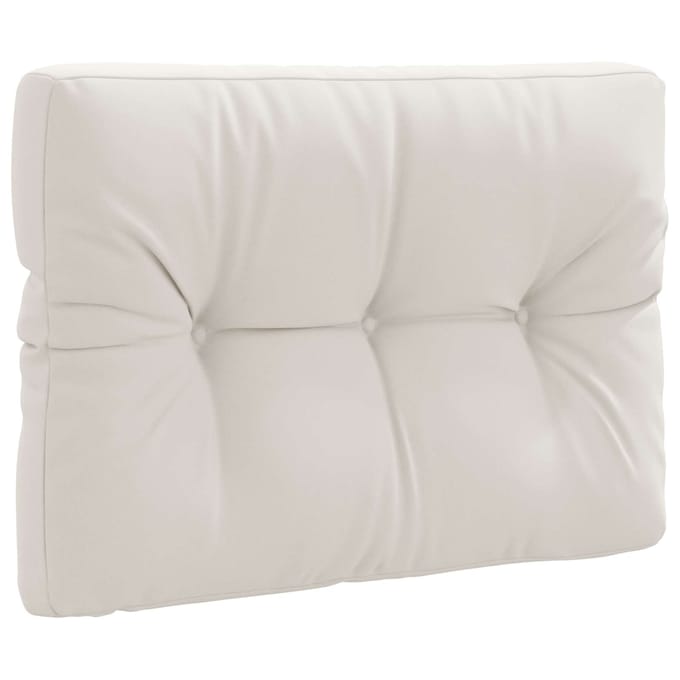 vidaXL - Palletrugkussen - VIANEN - 100% - Polyester - Wit - 70 - x - 50 - x - 12 - cm