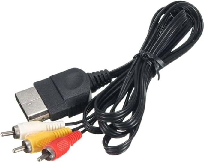 Xbox Original AV Kabel – Composiet RCA Kabel – Geschikt voor Original Xbox – Geel Rood Wit – 1,8 Meter