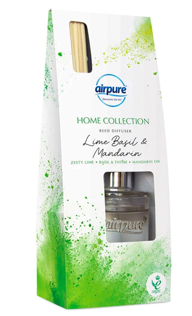 Airpure Reed Diffuser Home Collection Lime &amp; Basil &amp; Mandarin 100 ml
