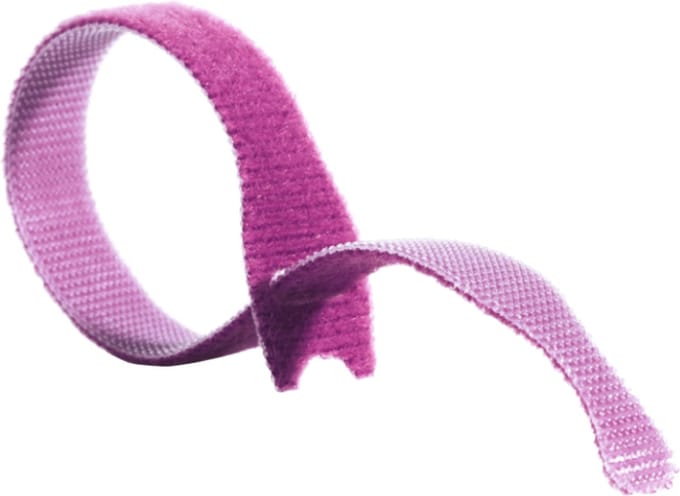 VELCRO® VELCRO® One Wrap® Strap 20mm x 330mm, 10 Klittenbandriem Pink 100 stuk(s)