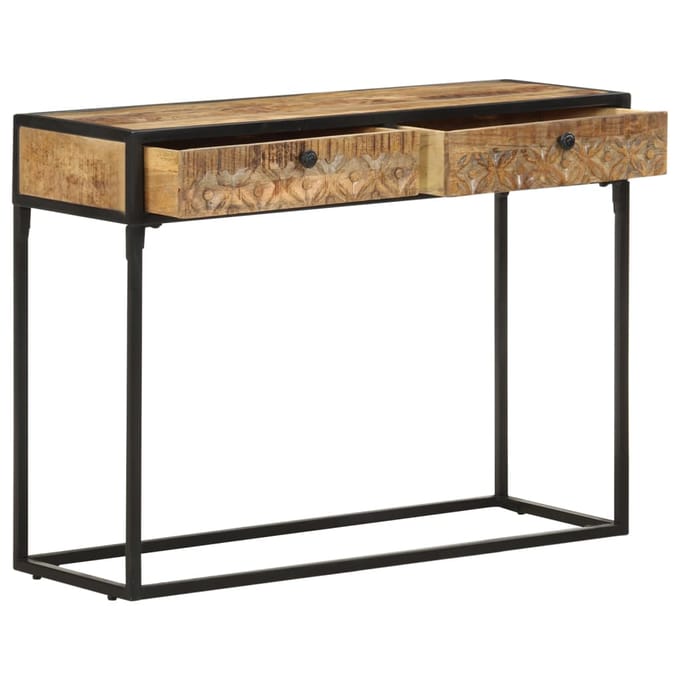 vidaXL - Wandtafel - 100x35x75 - cm - massief - mangohout