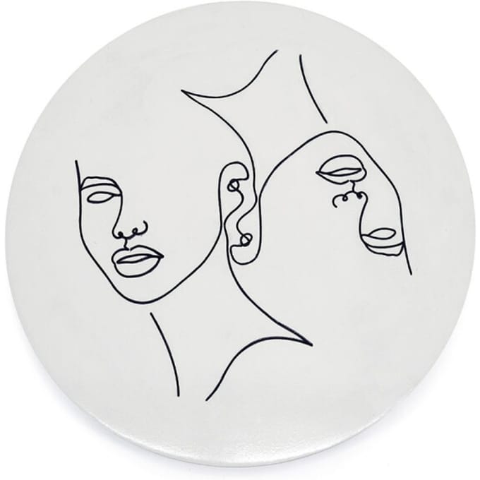 Furnilux Wanddecoratie - Abstract Klein 45 x 45 cm - Clay Kleur