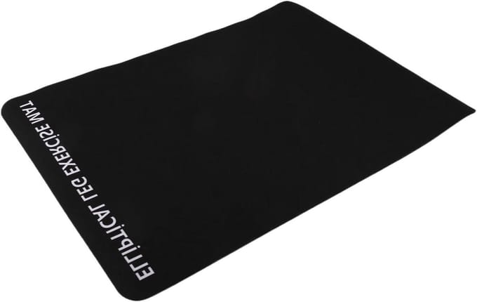 Trainingsmat Ellipsmachine - Oefenmat Bureau - Bescherming Vloer - Antislip Deeltjes - Niet gespecificeerd - Zwart