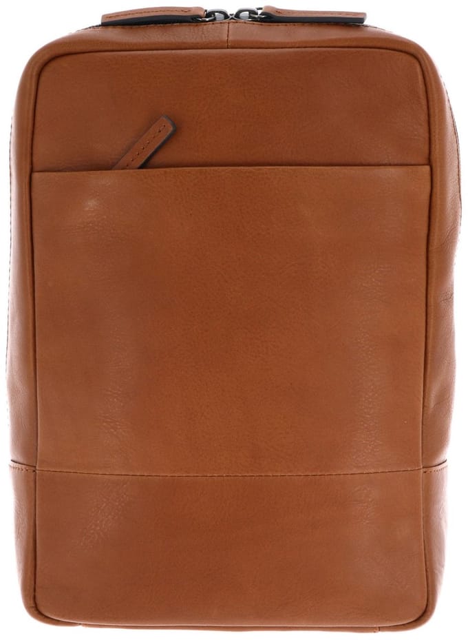 LEONHARD HEYDEN Leren schoudertas slingtas Hamburg Crossbag 7085 Cognac bruine
