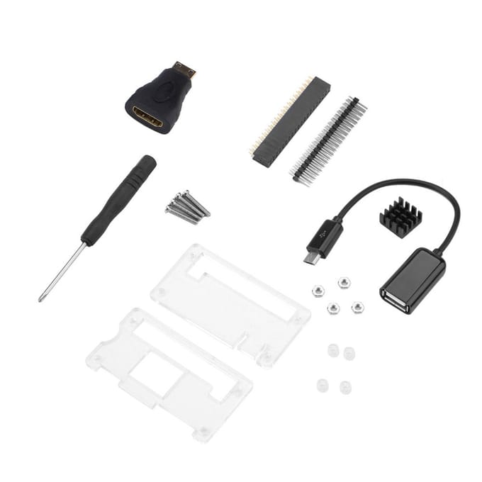 1 ensemble d'accessoires de kit de suite de base pour Raspberry Pi Zero W Zero