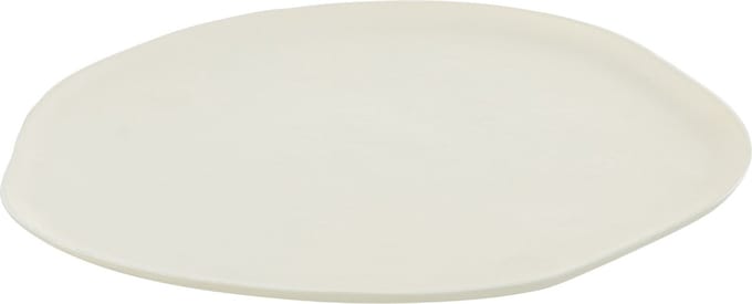 J-Line plateau Rond - dienblad - metaal - wit - small